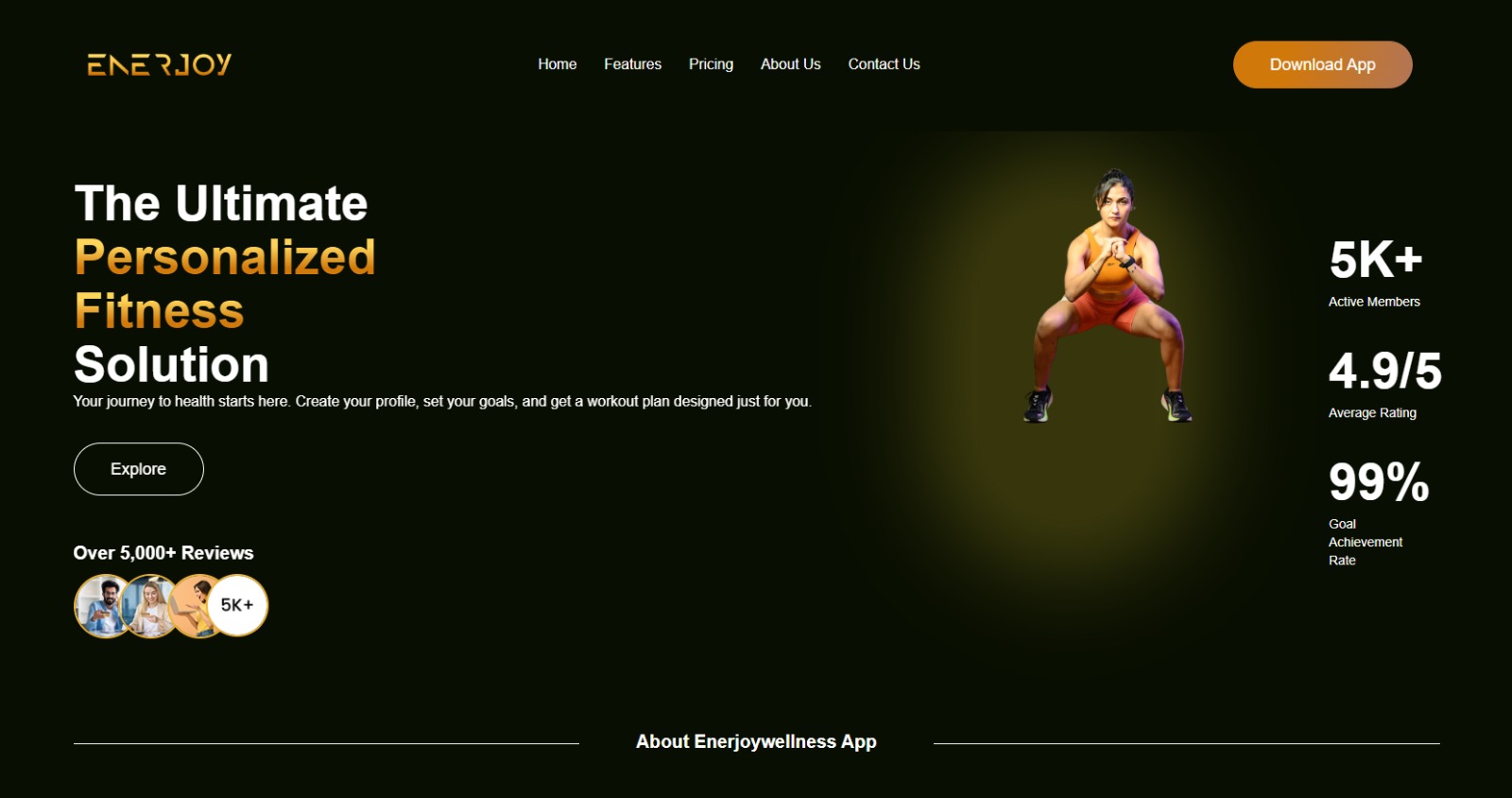 Enerjoyellness website screenshot
