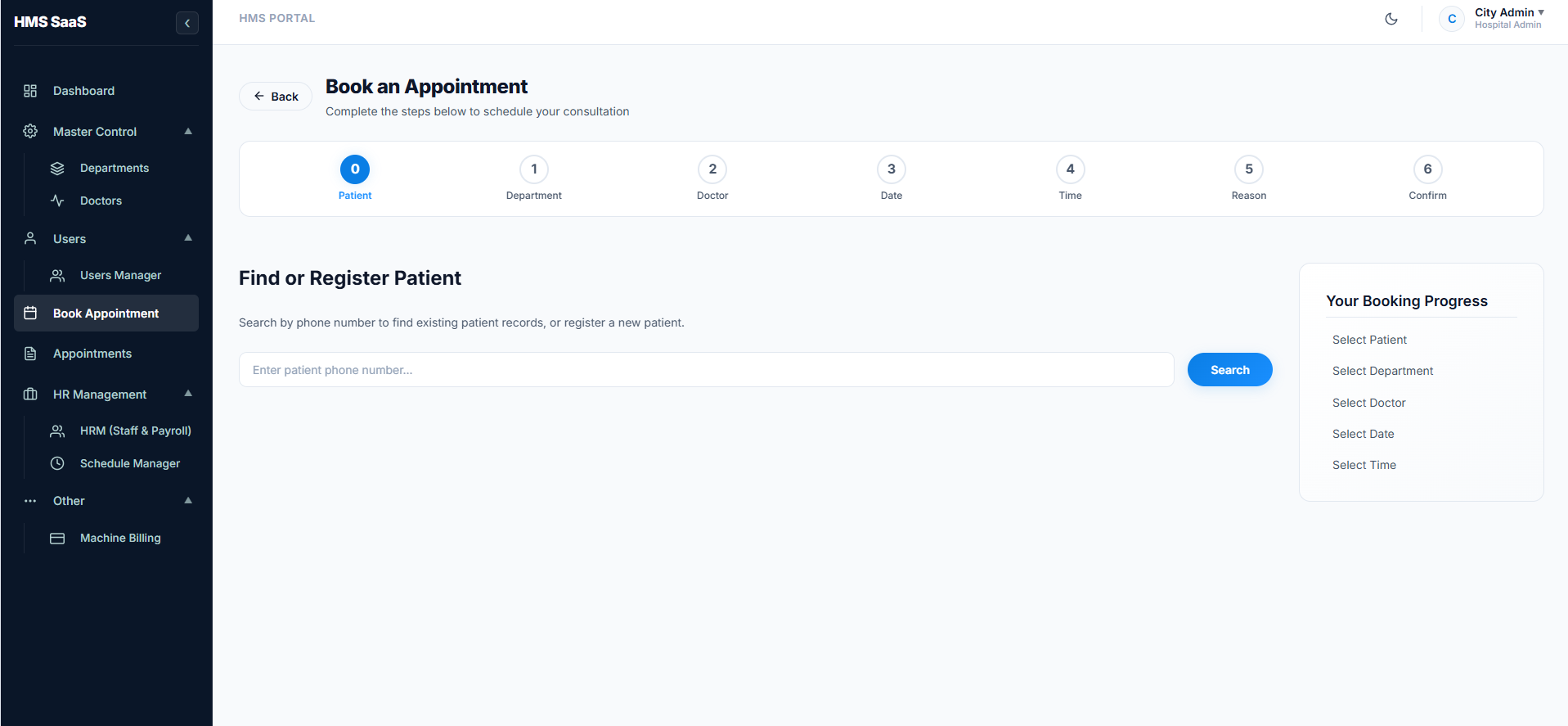 Nixo HMS 360 appointment screenshot 2